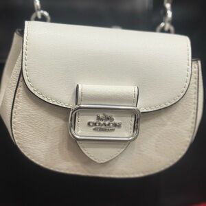 Coach Cream Mini Leather Bag
